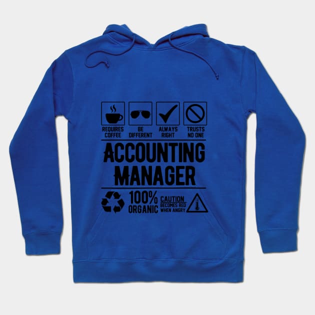 Accounting manager Hoodie by Graficof